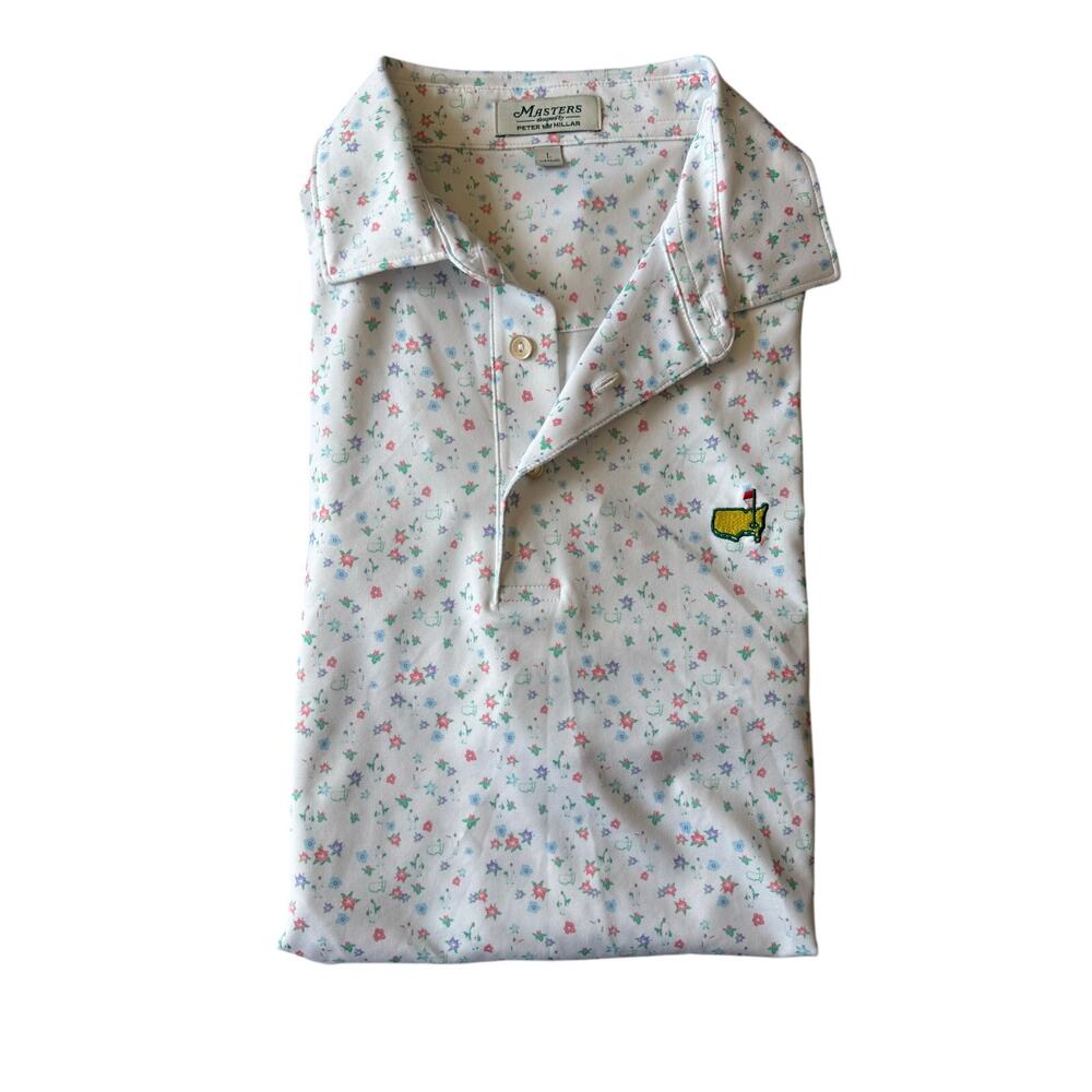 2026 MASTERS by Peter Millar Men's Performance Golf Polo Azalea Azaleas